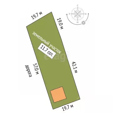Участок в Ярославская область, Некрасовское рп  (11.7 сот.)