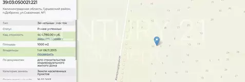 Участок в Калининградская область, Гурьевский муниципальный округ, ...