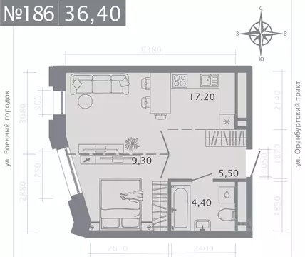 1-к кв. Татарстан, Казань Первомайский жилмассив, Оригана жилой ...