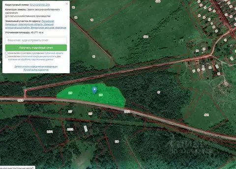 Участок в Новгородская область, Шимский район, Медведское с/пос, д. ...