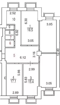 Помещение свободного назначения в Москва ул. Кржижановского, 3 (130 м)