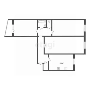 3-к кв. Тюменская область, Тюмень ул. Николая Чаплина, 121 (67.0 м)