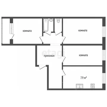 3-к кв. Московская область, Раменское ул. Левашова, 27 (64.5 м)