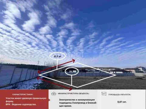 Участок в Крым, Симферопольский район, Трудовское с/пос, Мартовский ...