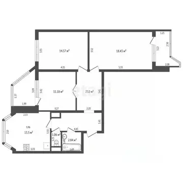 3-к кв. Московская область, Одинцовский городской округ, с. Немчиновка ...