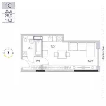 Студия Московская область, Мытищи городской округ, д. Пирогово ул. ...