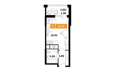 Студия Московская область, Химки Планерный квартал жилой комплекс ...