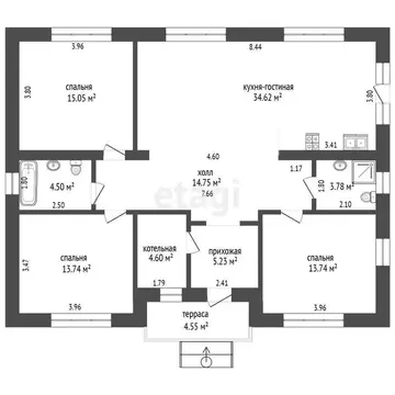 Дом в Тюменский муниципальный округ, село Кулига, Мраморная улица (140 ...