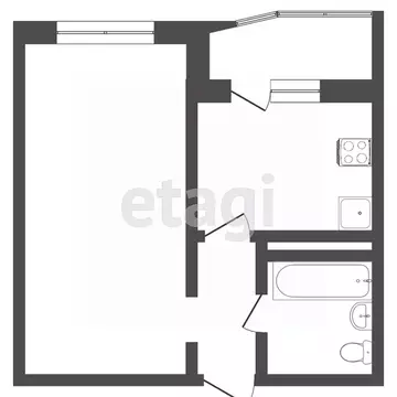 1-к кв. Тюменская область, Тюмень ул. Николая Никитина, 2к1 (40.8 м)
