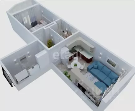 2-к кв. Томская область, Томск ул. Белинского, 70 (35.8 м)