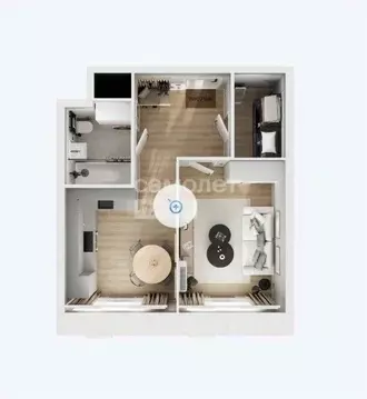 1-к кв. Москва № 2 кв-л, 5с4к1 (35.4 м)