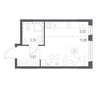 Студия Башкортостан, Уфа Дема жилрайон, Новая Дема жилой комплекс, ...