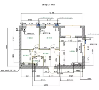 2-к кв. Волгоградская область, Волгоград Профсоюзная ул., 16Г (57.4 м)
