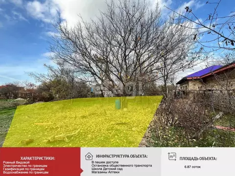 Участок в Крым, Симферопольский район, с. Доброе ул. Береговая (6.87 ...