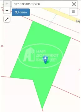 Участок в Пермский край, Верещагинский городской округ, д. Бородули ...