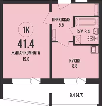 1-к кв. Новосибирская область, Новосибирск Родники мкр, Династия жилой ...