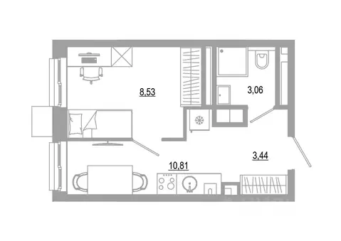 Студия Астраханская область, Астрахань Энергетическая ул. (25.84 м)