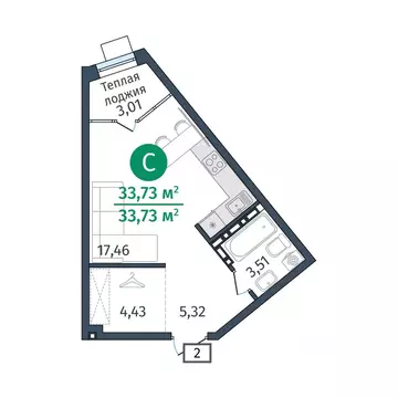 Студия Тюменская область, Тюменский муниципальный округ, д. Дударева ...