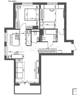 3-комнатная квартира: Гатчина, Красносельское шоссе, 4Ак3 (68.4 м)