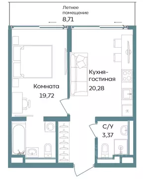 2-к кв. Крым, Саки ул. Морская (52.88 м)