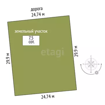 Участок в деревня Расловлево, Свободная улица (7.5 м)
