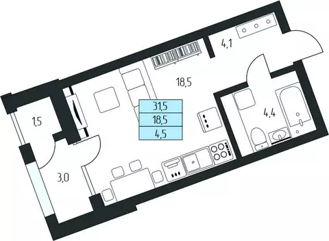 Студия Карачаево-Черкесия, Зеленчукский район, с. Архыз  (28.95 м)