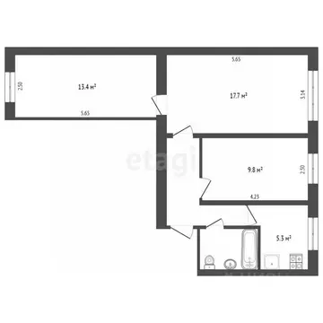 3-к кв. Камчатский край, Петропавловск-Камчатский ул. Пономарева, 35 ...