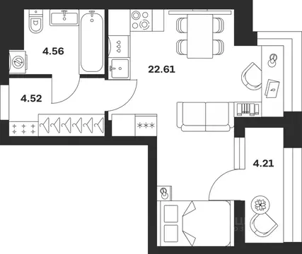 Студия Тульская область, Тула городской округ, с. Осиновая Гора ул. ...