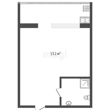 Квартира-студия: Тюмень, улица Червишевский Тракт, 84 (18 м)