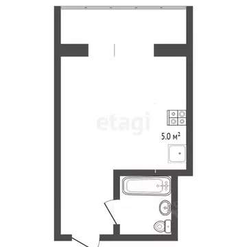 Студия Тюменская область, Тюмень Шаимский проезд, 14А (17.1 м)