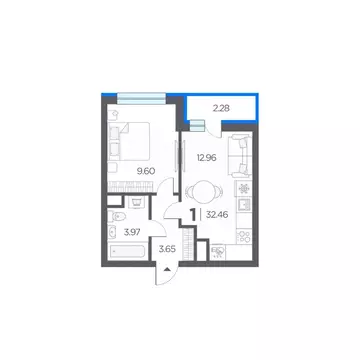 1-к кв. Рязанская область, Рязанский район, Дядьковское с/пос, с. ...