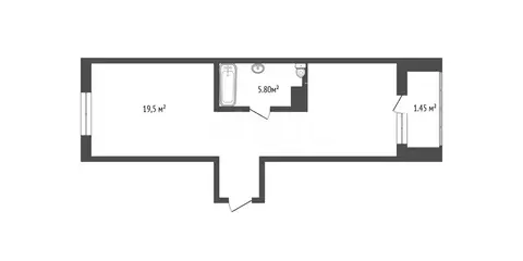 1-комнатная квартира: Омск, Взлётная улица, 9/1 (45.8 м)