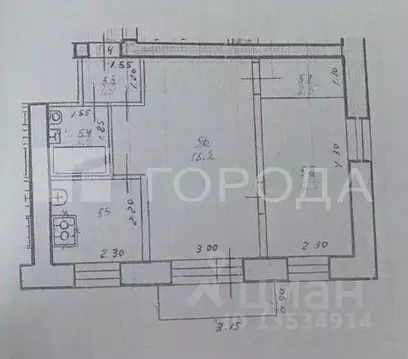 2-к кв. Алтайский край, Барнаул ВРЗ мкр, ул. Смольная, 48 (40.5 м)