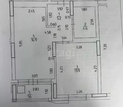 1-к кв. Башкортостан, Уфа ул. Пархоменко, 156Д (40.6 м)