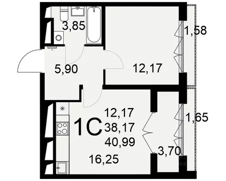 1-к кв. Тульская область, Тула Мясново мкр, Сегодня жилой комплекс ...
