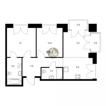 2-комнатная квартира: Санкт-Петербург, набережная Обводного канала, ...