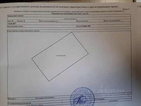 Участок в Белгородская область, Белгородский район, Крутологское ...