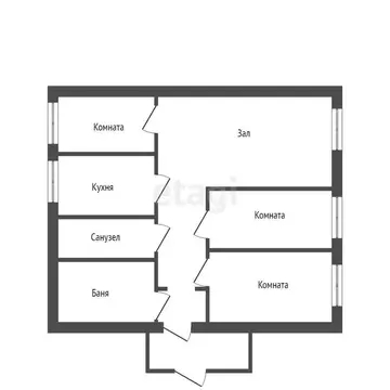Дом в посёлок Увельский, микрорайон Лесхоз (70 м)