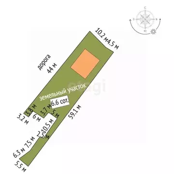 Участок в Москва Новосходненское ш., 84С2 (6.63 сот.)