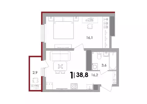 1-к кв. Тверская область, Калининский муниципальный округ, д. Батино  ...