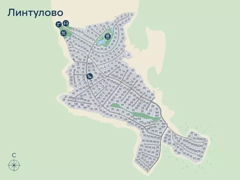 Участок в Ленинградская область, Выборгский район, Первомайское с/пос, ...