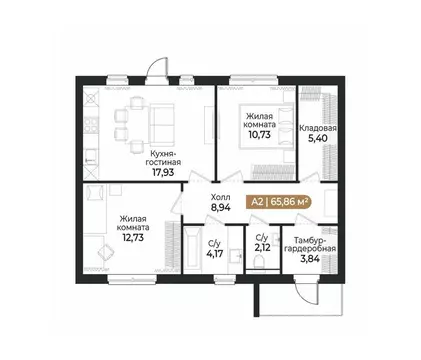 Таунхаус в Ленинградская область, Всеволожск ш. Южное (66 м)
