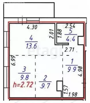 2-комнатная квартира: Иркутск, улица Красных Мадьяр, 14/2 (52.8 м)