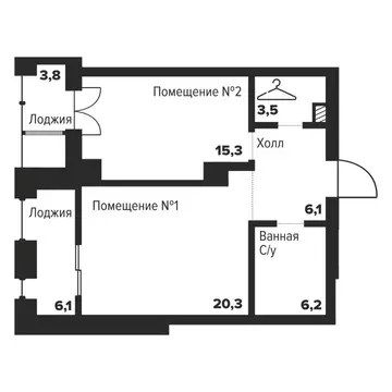 1-комнатная квартира: Челябинск, улица Труда, 157А (57.3 м)