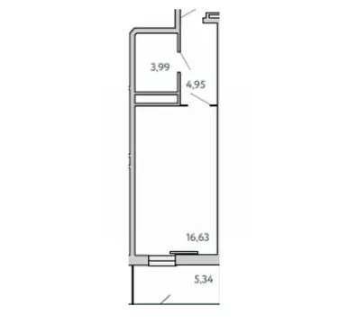1-к кв. Крым, Ялта муниципальный округ, Виноградное пгт Космос Стей ...
