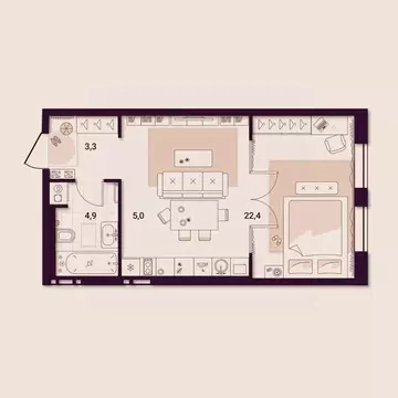 1-к кв. Приморский край, Артем ул. Куйбышева, 11А (35.76 м)