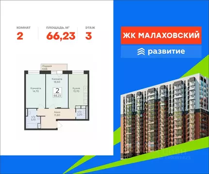 2-к кв. Московская область, Раменский муниципальный округ, Родники пгт ...