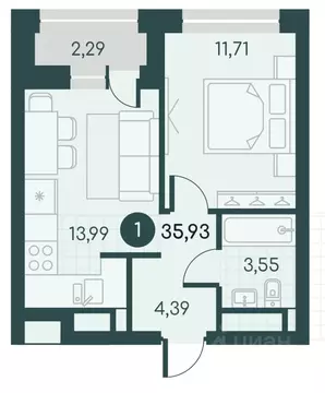 1-к кв. Курганская область, Курган Малиновые высоты жилой комплекс ...