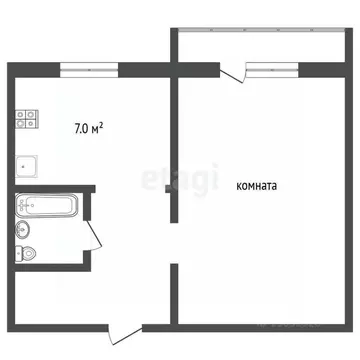 1-к кв. Владимирская область, Муром ул. Ленина, 85 (38.2 м)