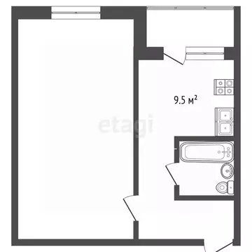 1-к кв. Ярославская область, Ярославль ул. Дядьковская, 52 (39.5 м)
